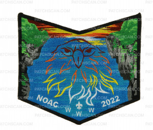 Patch Scan of Black Hawk Lodge NOAC 2022 Bottom Piece (Sunrise) 