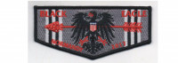 Normandy Camporee Lodge Flap black border (PO 86762) Transatlantic Council #802
