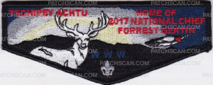 Patch Scan of TSCHIPEY ACHTU HOME OF 2017 NATIONAL CHIEF FORREST GERTIN OA 