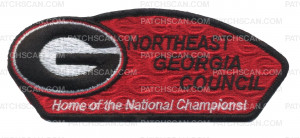 Patch Scan of NEGA- Home of the National Champions! (Red Background) 