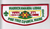 Madockawanda Lodge OA Flap Pine Tree Council #218