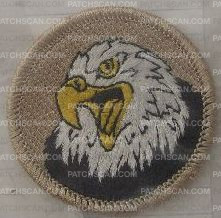 Patch Scan of X151608A (patrol patch) eagle head