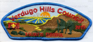 Patch Scan of Verdugo Hills Council FOS - A Scout is Cheerful - CSP