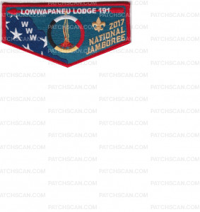 Patch Scan of National Jamboree 2017 Lowwpaneu OA Flap