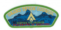 BSA GTC University of Scouting Patch Green Grand Teton Council #107