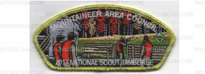 Patch Scan of Mountaineer Area Council NSJ gold border CSP (Shooting Fange)