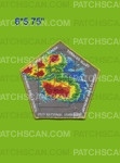 Patch Scan of Coronado AC Jayhawk AC 2023 NSJ Center patch gold met bdr