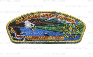 Patch Scan of CSP- Commissioner Service- Gold Metallic Border