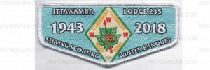 Patch Scan of 2018 Lodge Flap Winter Banquet (PO 87581)