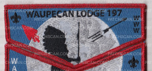 Patch Scan of Waupecan Lodge 197 - NOAC 2022 Flap and Pocket Set 3