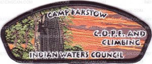 Patch Scan of Camp Barstow - IWC - C.O.P.E. and Climbing 