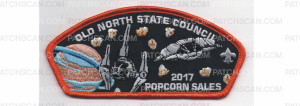 Patch Scan of 2017 Popcorn Sales CSP Orange Border (PO 87524)