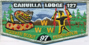 Patch Scan of Cahuilla Lodge 127 Boseker Scout Reservation