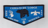 LLD Comanche Lodge OA Flap Blue 372 Louisiana Purchase Council #213