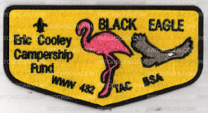 Patch Scan of Black Eagle Lodge Supporter of Eric Cooley OA Flap