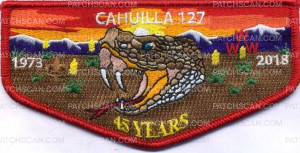 Patch Scan of Cahuilla 127 45 Years - pocket flap