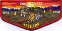 Cahuilla 127 45 Years - pocket flap California Inland Empire Council #45