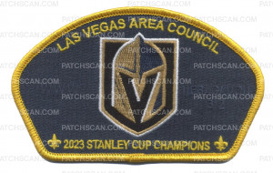 Patch Scan of Las Vegas Area Council NOAC 2024 Knights (Yellow CSP)