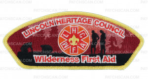 Patch Scan of Wilderness First Aid CSP (LHC) Yellow Border