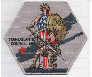 Patch Scan of Jamboree center patch Metallic Silver (PO 87011)