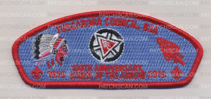 Patch Scan of TAC- 100th - Indian Head BLUE BACKGROUND
