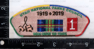 Patch Scan of Utah National Parks Council 100 Years Wood Badge 1919 - 2019