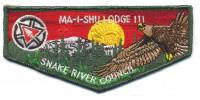 P23796B MA-I-SHU LODGE 111 Flap No. 2 Snake River Council #111
