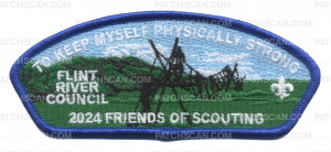 Patch Scan of Flint River Council 2024 Family FOS patch