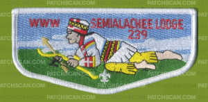 Patch Scan of Semialachee Lodge 239 Flap (White Border)