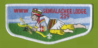 Semialachee Lodge 239 Flap (White Border) Suwannee River Area Council #664