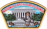 NCAC Bobwhite Wood Badge CSP Gold Border National Capital Area Council #82