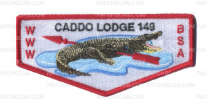 Patch Scan of  Caddo Lodge 149 Gator Retro Flap