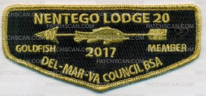 Patch Scan of Nentego Gold Fish Member 2017 Flap