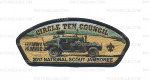 Patch Scan of Circle Ten Council- 2017 National Scout Jamboree- HMMWV HUMVEE