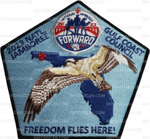 Patch Scan of 449931- 2023 National Scout Jamboree- Freedom Flies here 