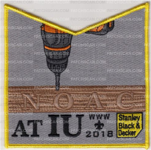 Patch Scan of Tschitani Lodge #10 NOAC 2018 Drill Pocket