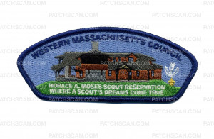 Patch Scan of Western Massachusetts Council - Early Bird Patch Blue Border