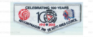Patch Scan of 100th Anniversary Flap (84945)