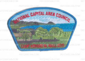 Patch Scan of NCAC Camp Howard Wall CSP Blue Border