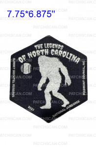 Patch Scan of 2023 NSJ THE LEGENDS OF NORTH CAROLINA CENTER PIEDMONT GLOW IN THE DARKCOUNCIL