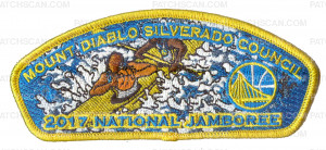 Patch Scan of Mount Diablo Silverado Council 2017 National Jamboree JSP KW1695
