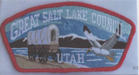 CSP Wagon RED Patch Great Salt Lake Council #590 merged with Trapper Trails Council