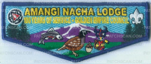 Patch Scan of AMANGI NACHA 100TH ANNIV BLUE