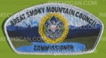Patch Scan of GSMC Commissioner gold & silver symbol CSP