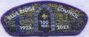 Patch Scan of 454462- 100 years Blue Ridge Council