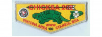 Chicksa 100th Anniversary flap (84929) Yocona Area Council #748 merged with the Pushmataha Council