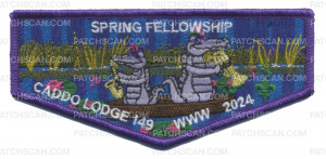 Patch Scan of Caddo Lodge Spring Fellowship 2024 Flaps (Glow)