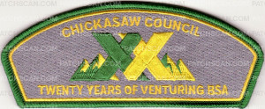 Patch Scan of Chickasaw Council Twenty Years of Venturing CSP