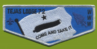 Tejas Lodge- NOAC 2022 (Come and Take It Flag) - Flap East Texas Area Council #585