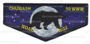 Patch Scan of Chumash 90 NOAC 2022 flap night time